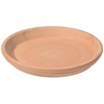 Soucoupe en Terre Cuite White Ø23,5xH.3,1cm